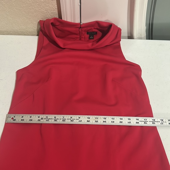 Ann Taylor, Sleeveless, Pink, High Neck Dress, Size Medium - Picture 8 of 8